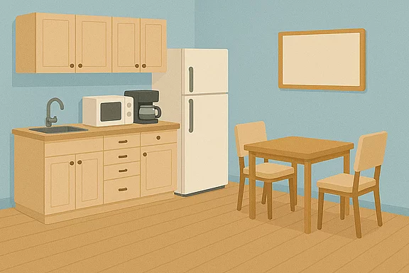 Illustration eines Pausenraums